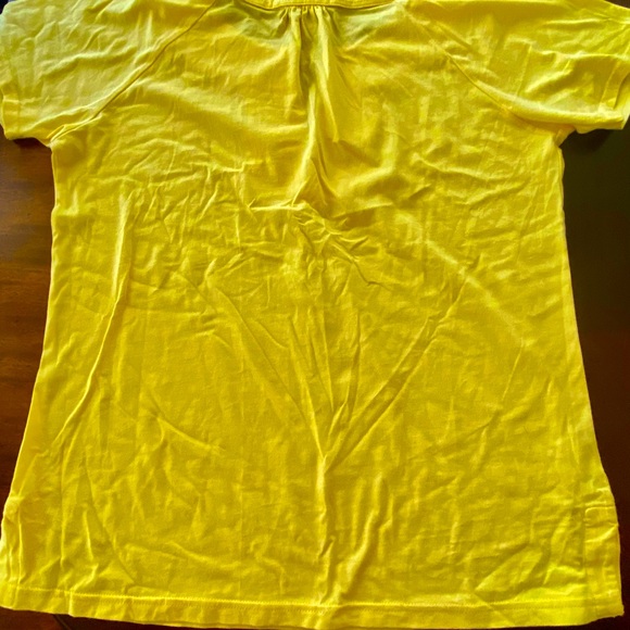 Cruise Wear&Co Made in China 100%Cotton Women Yellow Short Sleeve T-Shirt Size L - Picture 3 of 5
